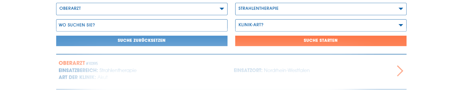 Jobs Stellenangebote Oberarzt Strahlentherapie